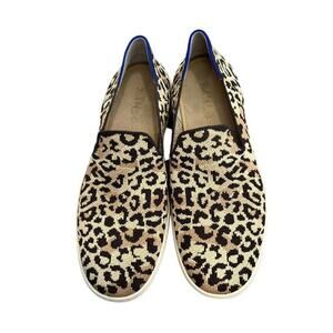 9.5 Rothy's Leapord Print Slip‎ On Sneakers Great Condition!